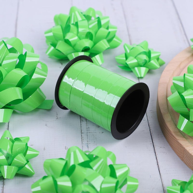 FORBINBO 25 Pcs Gift Bows Assortment - 3 Size Gift Bowsand 1 Crimped Curling Ribbons, Perfect for Christmas, Holiday，Birthdays, Weddings, Baby/Bridal Showers, Party (Green) - Image 5